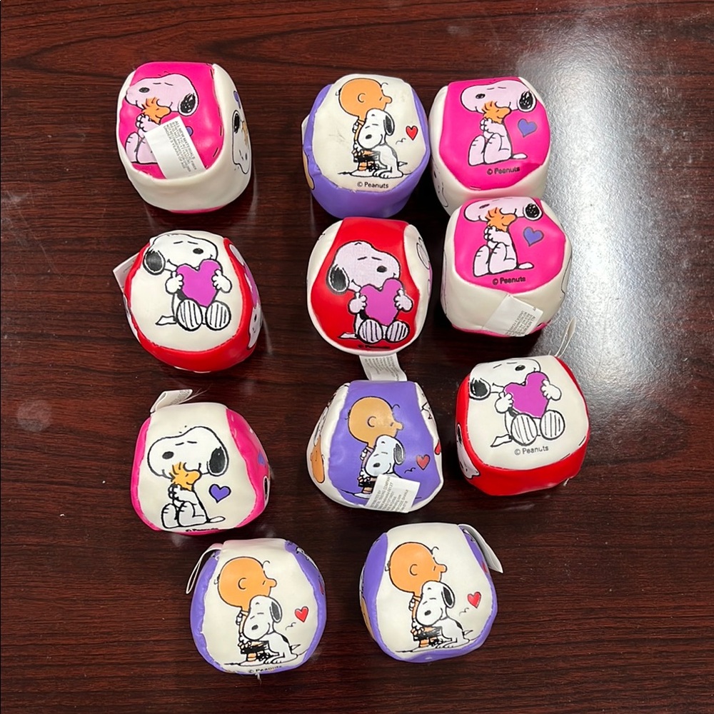 Peanuts Snoopy Kids Toy Set - Red, Pink, Purple